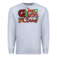 Heather Grey Gigi claus christmas mother's day Premium Sweatshirt - HowdyJamesFarm