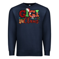 Navy Gigi claus christmas mother's day Premium Sweatshirt - HowdyJamesFarm
