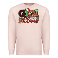 Pale Pink Gigi claus christmas mother's day Premium Sweatshirt - HowdyJamesFarm