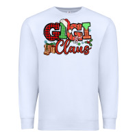 White Gigi claus christmas mother's day Premium Sweatshirt - HowdyJamesFarm