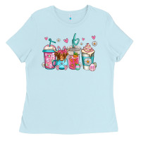 Baby Blue easter longhaired cow coffee cups Ladies Tee - Jasminsmagicworld