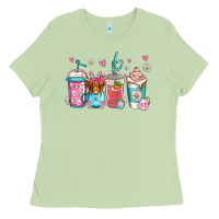 Matcha easter longhaired cow coffee cups Ladies Tee - Jasminsmagicworld