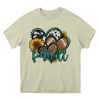 Mossy football hearts Heavy Core Tee - Jasminsmagicworld