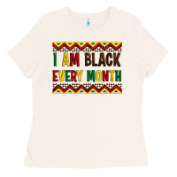 Bone i am black every month Ladies Tee - Artiststas