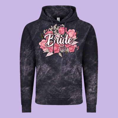 Bride Vintage Hoodie Designed By Maliassmallbusiness