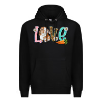 Black Love Easter Rabbit Easter Day Premium Hoodie - HowdyJamesFarm