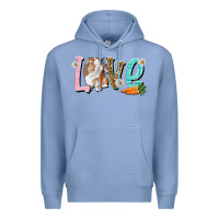 Colony Blue Love Easter Rabbit Easter Day Premium Hoodie - HowdyJamesFarm