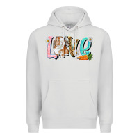 Dove Grey Love Easter Rabbit Easter Day Premium Hoodie - HowdyJamesFarm