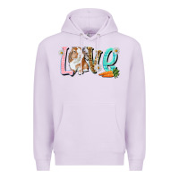 Lilac Love Easter Rabbit Easter Day Premium Hoodie - HowdyJamesFarm