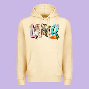 Love Easter Rabbit Easter Day Premium Hoodie Designed By Howdyjamesfarm