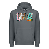Rock Love Easter Rabbit Easter Day Premium Hoodie - HowdyJamesFarm