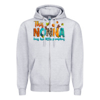 Heather Grey This nonna loves her little pumpkins Zipper Hoodie - texasbilliewilder