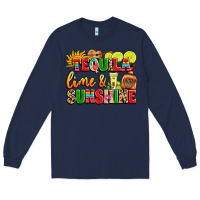 Navy tequila lime and sunshine Long Sleeve Tee - LillyAllenDesigns