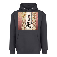 Rose Gold Mom Leopard Glitter Heavyweight Hoodie | Teevron