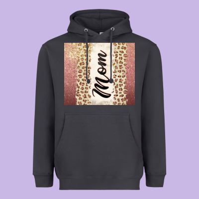 Rose Gold Mom Leopard Glitter Heavyweight Hoodie Designed By Cowgirlartshop