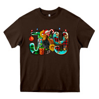 Chocolate Brown joy with roaster Heavy Core Tee - AdoDesignShop