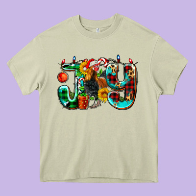 Joy With Roaster Heavy Core Tee Designed By Adodesignshop