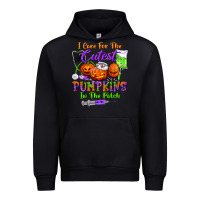 Black i care for the cutest pumpkins in the patch Urban Hoodie - BundleAndBundleShop