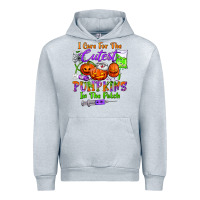 Heather Grey i care for the cutest pumpkins in the patch Urban Hoodie - BundleAndBundleShop