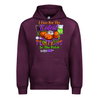 Mauve Wine i care for the cutest pumpkins in the patch Urban Hoodie - BundleAndBundleShop
