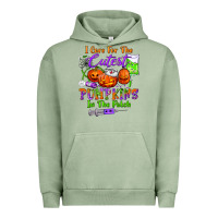 Pigment Oil Green i care for the cutest pumpkins in the patch Urban Hoodie - BundleAndBundleShop