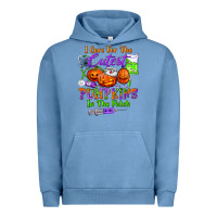 Pigment Pebble Blue i care for the cutest pumpkins in the patch Urban Hoodie - BundleAndBundleShop