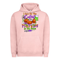 Pigment Salmon i care for the cutest pumpkins in the patch Urban Hoodie - BundleAndBundleShop