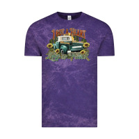 Cloud Purple i got a heart like a truck western sunflower Vintage Tee - NancyCooperArtShop