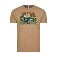 Vintage Coffee i got a heart like a truck western sunflower Vintage Tee - NancyCooperArtShop