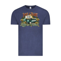 Vintage Denim i got a heart like a truck western sunflower Vintage Tee - NancyCooperArtShop