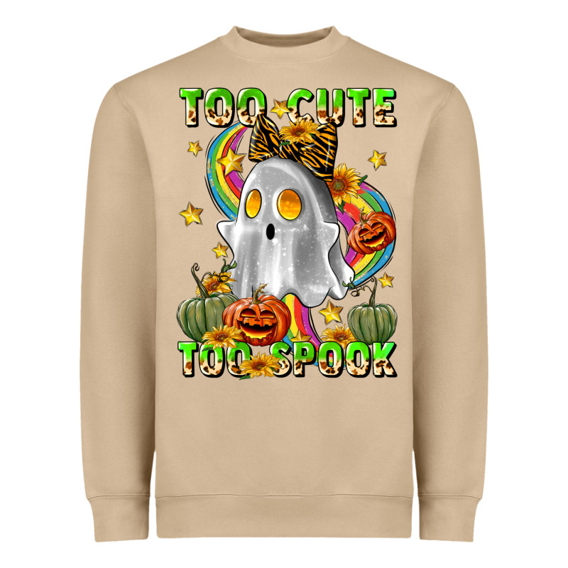 Too Cute Too Spook Heavyweight Sweatshirt by LillyAllenDesigns | Teevron