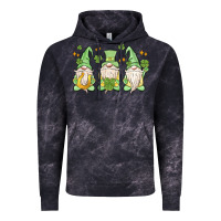 Cloud Black st. patrick's day gnomes Vintage Hoodie - MaliasSmallBusiness