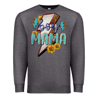 Charcoal Heather Boy mama lightning bold mother's day Premium Sweatshirt - HowdyJamesFarm