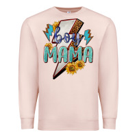 Pale Pink Boy mama lightning bold mother's day Premium Sweatshirt - HowdyJamesFarm
