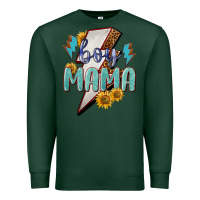 Sports Green Boy mama lightning bold mother's day Premium Sweatshirt - HowdyJamesFarm