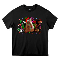 Black joy and horse Christmas Heavy Core Tee - AdoDesignShop