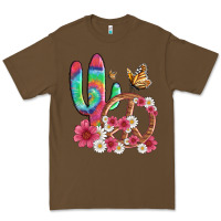 Cacao cactus peace sign flowers and butterflys Premium Tee - Artiststas