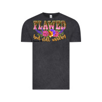 Vintage Black flawed but still worthy romans 5 8 Vintage Tee - NancyCooperArtShop
