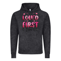 Vintage Black he loved us first 1 john 4 19 Vintage Hoodie - MaliasSmallBusiness