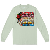 Matcha mexican sugar skull latina chingona bonita Long Sleeve Tee - LillyAllenDesigns