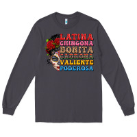 Smoke mexican sugar skull latina chingona bonita Long Sleeve Tee - LillyAllenDesigns