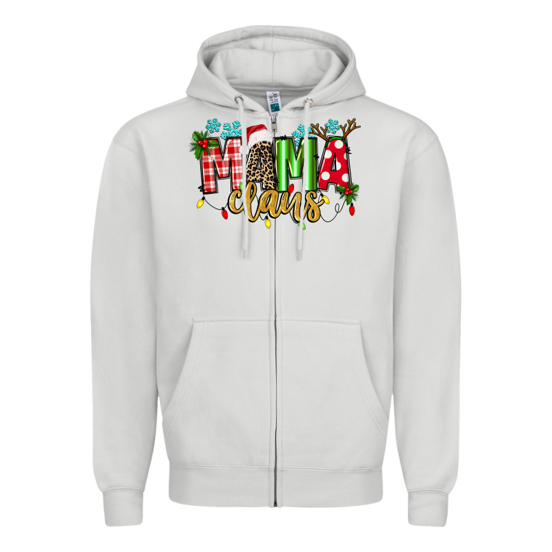 Mama Claus Zipper Hoodie by texasbilliewilder | Teevron