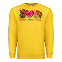 Lemon Peace love tacos Mexico Premium Sweatshirt - HowdyJamesFarm