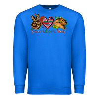 True Royal Peace love tacos Mexico Premium Sweatshirt - HowdyJamesFarm