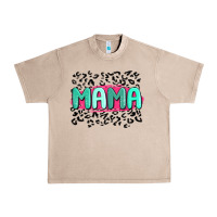 French Oak mama leopard Urban Heavy Tee - MaliasSmallBusiness