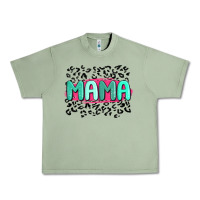 Oil Green mama leopard Urban Heavy Tee - MaliasSmallBusiness