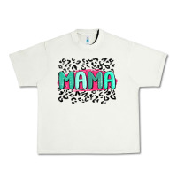 Pistachio mama leopard Urban Heavy Tee - MaliasSmallBusiness