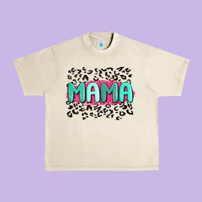 Mama Leopard Urban Heavy Tee Designed By Maliassmallbusiness