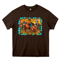 Chocolate Brown cowboy take me away Heavy Core Tee - JahusDesignShop
