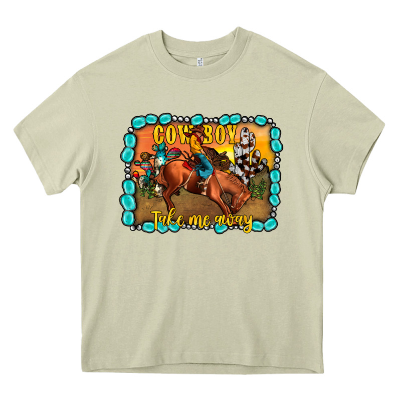 Cowboy Take Me Away Heavy Core Tee by JahusDesignShop | Teevron